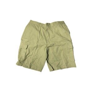 St John’s Bay Seaside Cargo Shorts Size 34 Color Moss